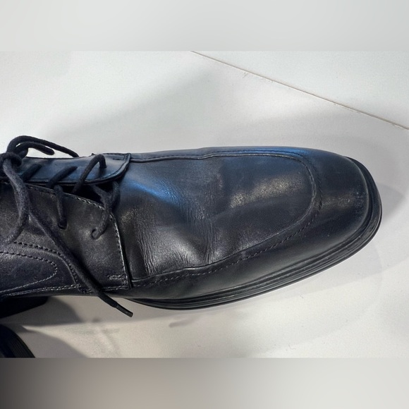 Florsheim Pinnacle Comfort Leather Apron Toe 10M Black Leather Oxfords - Picture 9 of 12